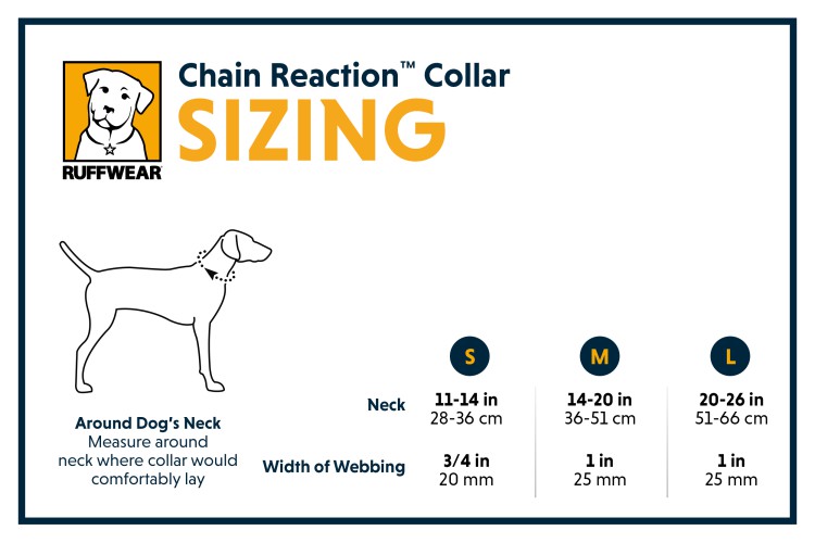 Ruffwear® Chain Reaction™ cамозатягивающийся ошейник с цепочкой