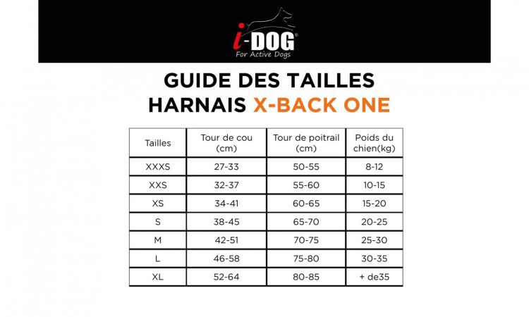 I-DOG® X-BACK-ONE CANICROSS HARNESS