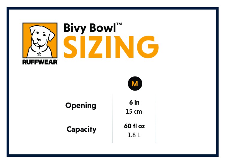 Ruffwear® Bivy Bowl™ - сверхлегкая, складывающаяся, водонепроницаемая миска 